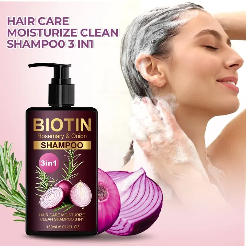 Hair Care Natural Ingredients - 150 ml BIOTIN Champú de romero